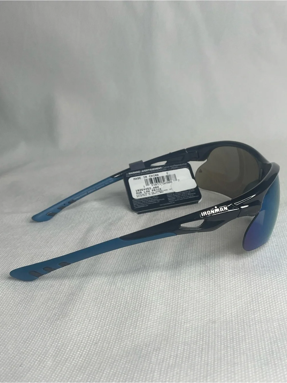 Ironman Ambition Blade Wrap Sports Sunglasses Crystal Gray Sapphire Blue SR0824